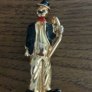 PIN-vintage figural gentleman pin—called a dapper man or Charleston-style figure